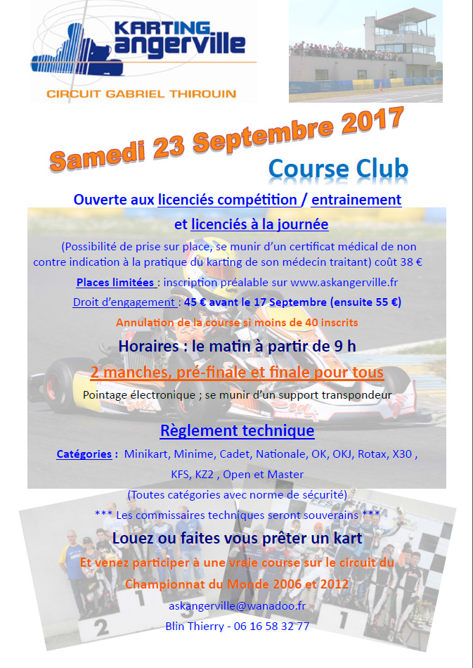 affiche course club 23 09 17