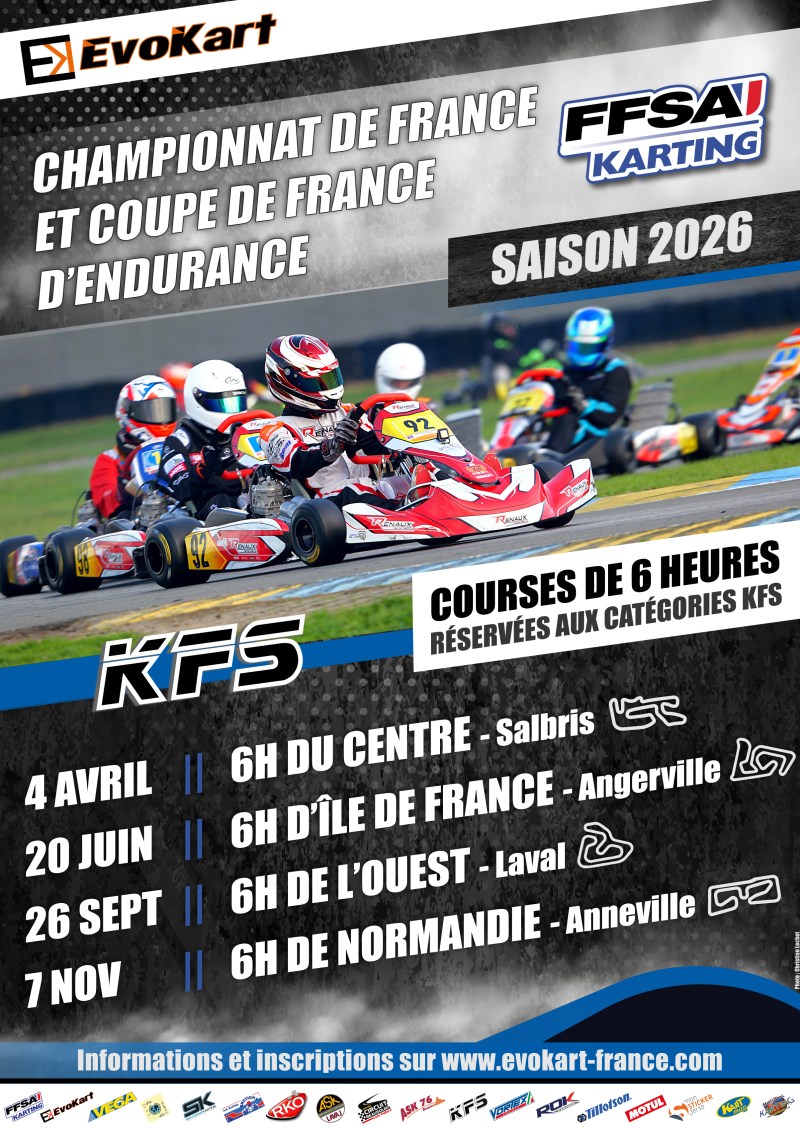 AFFICHE ENDURANCES KFS 2026 GRAND FORMAT